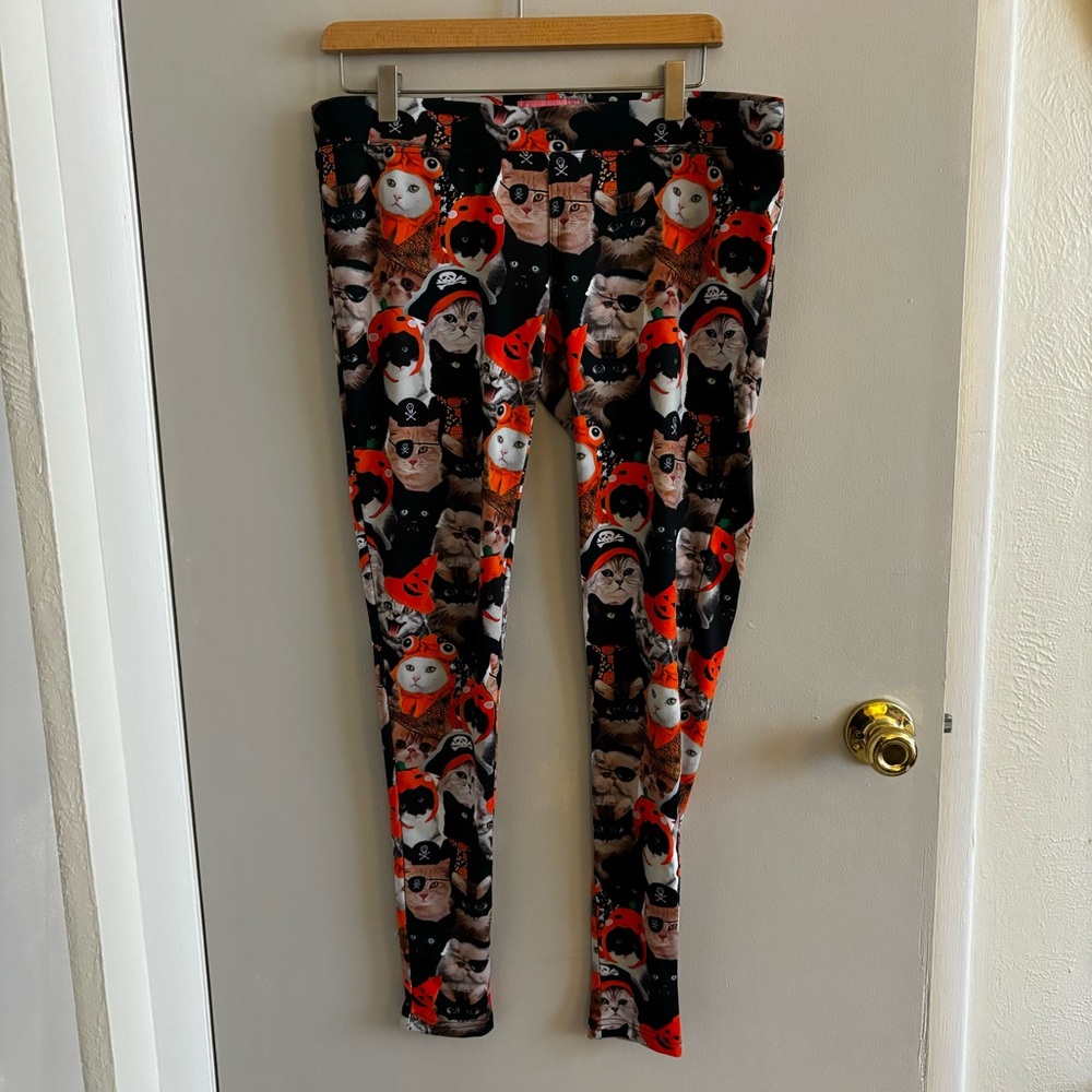 Tipsy Elves Halloween Cat Leggings